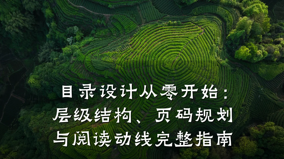 目录设计从零开始：层级结构、页码规划与阅读动线完整指南