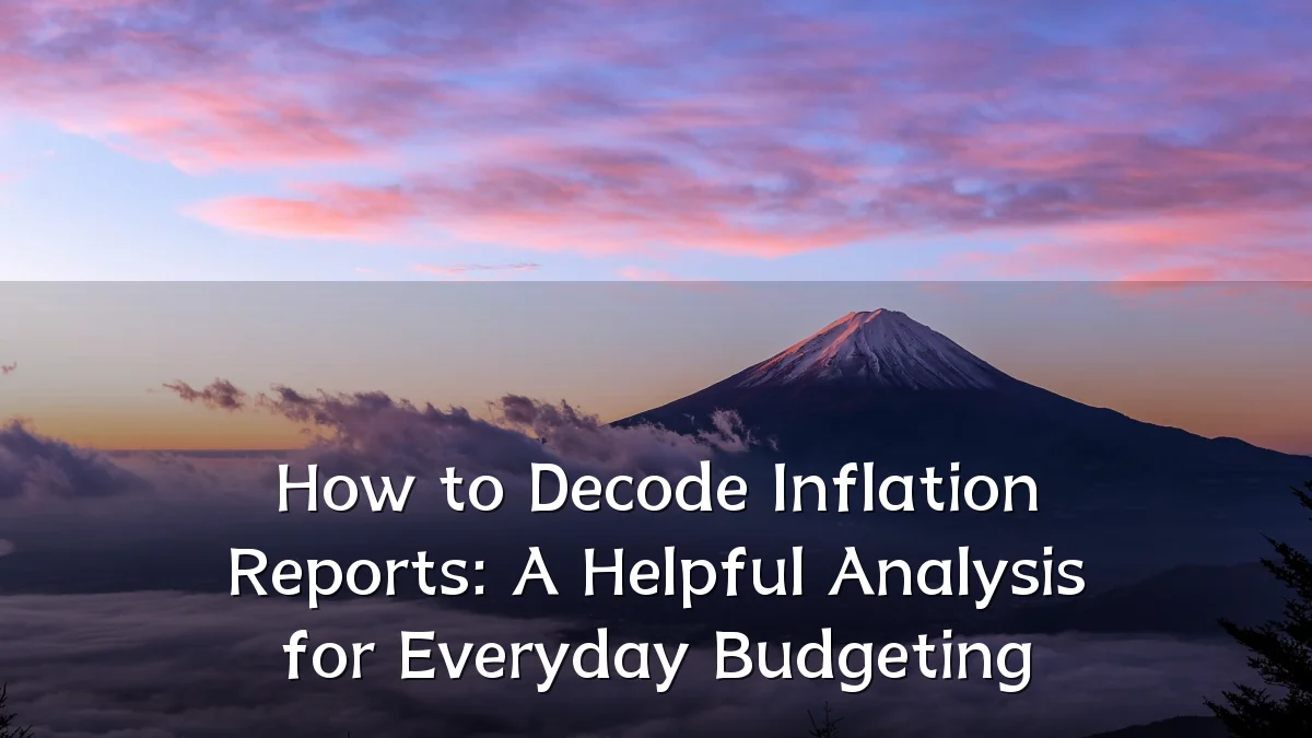 How to Decode Inflation Reports: A Helpful Analysis for Everyday Budgeting