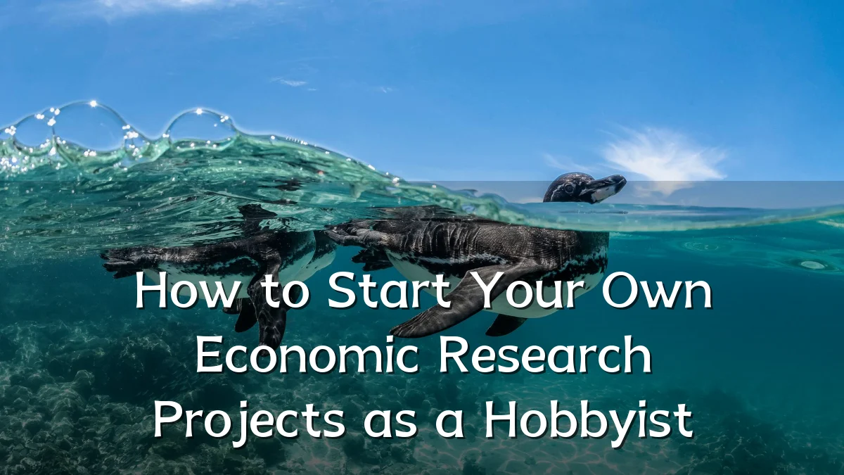 How to Start Your Own Economic Research Projects as a Hobbyist