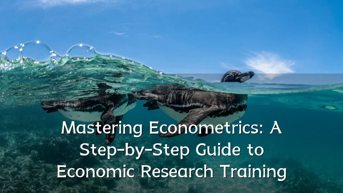 Mastering Econometrics: A Step-by-Step Guide to Economic Research Training
