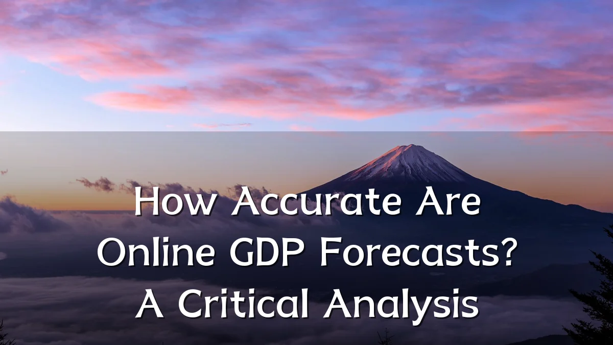 How Accurate Are Online GDP Forecasts? A Critical Analysis