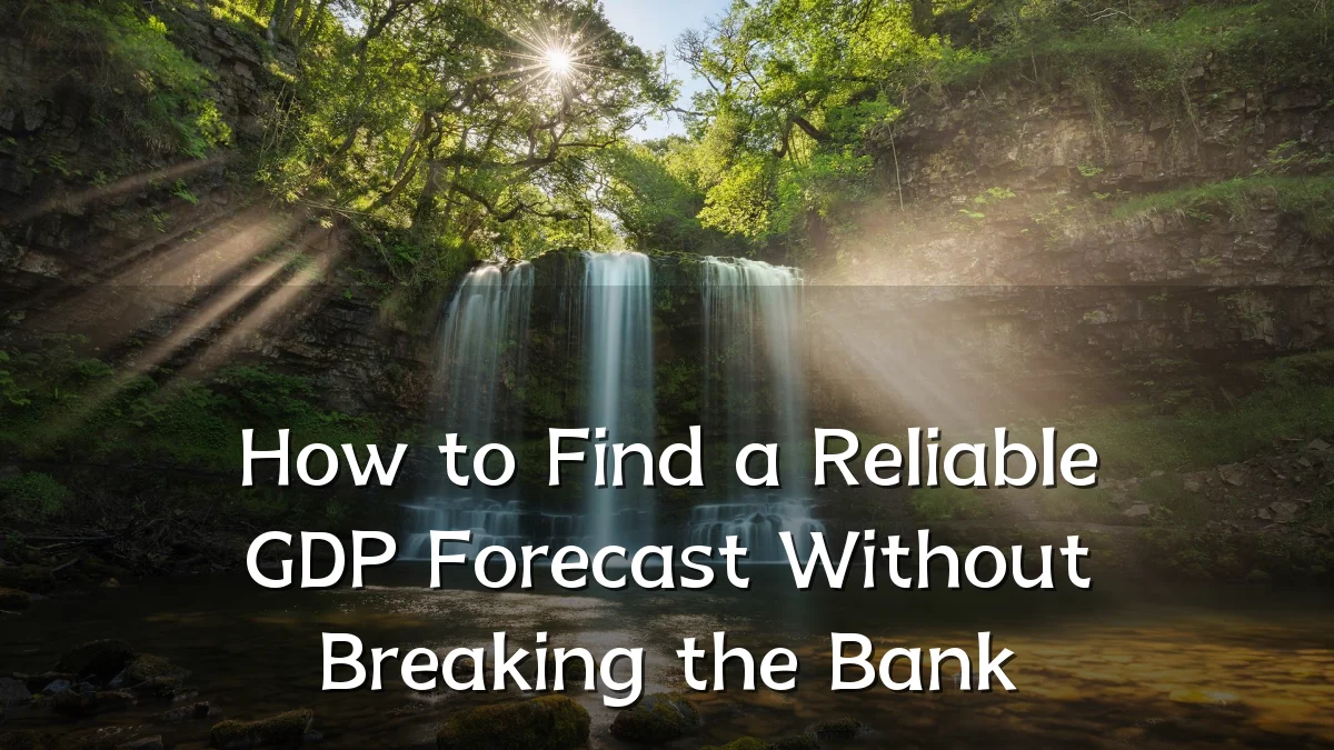 How to Find a Reliable GDP Forecast Without Breaking the Bank