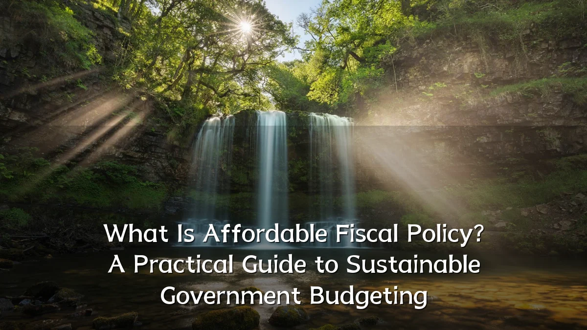 What Is Affordable Fiscal Policy? A Practical Guide to Sustainable Government Budgeting